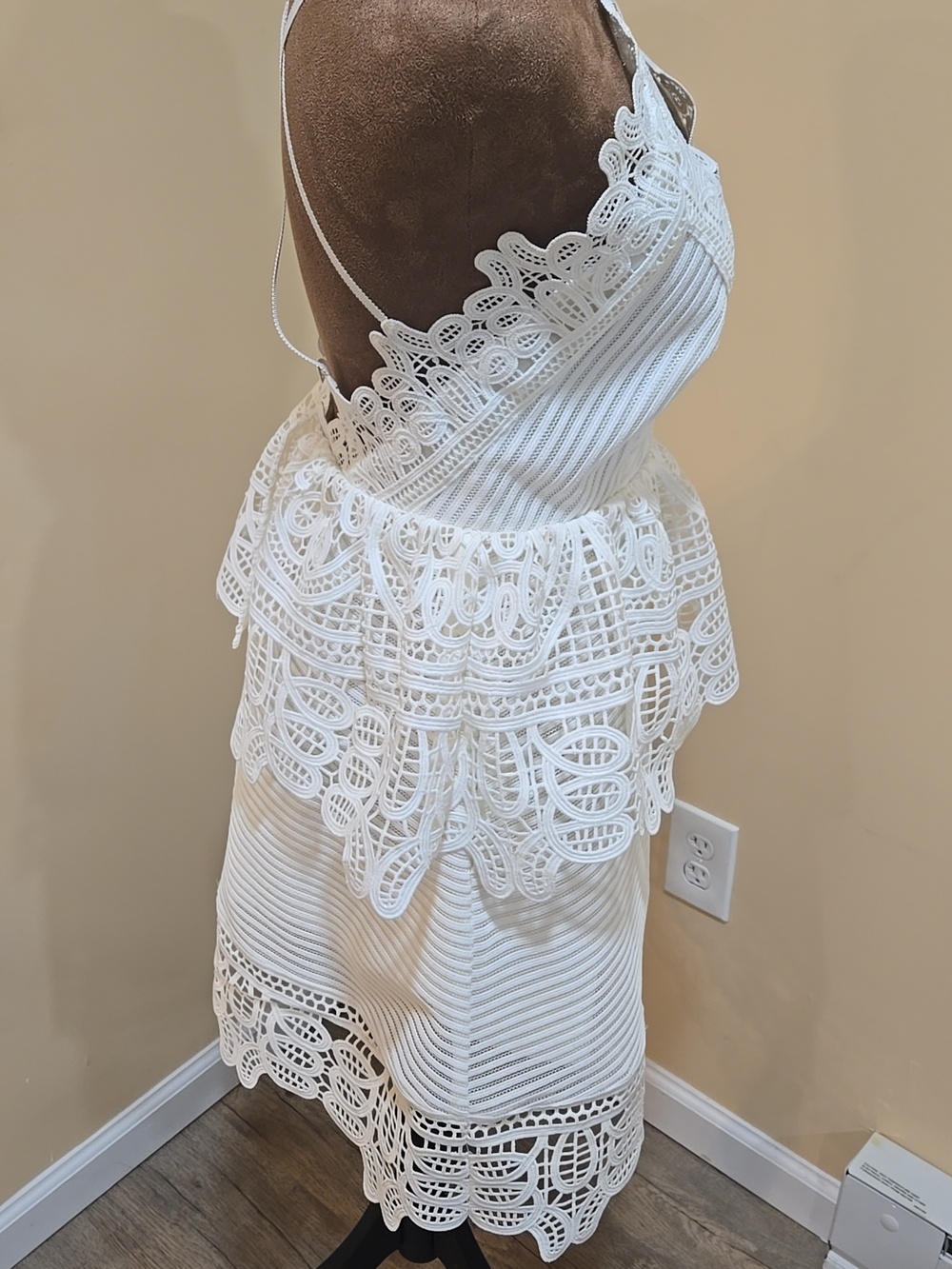 Self-Portrait White Lace Dress!!! - Picture 5 of 8